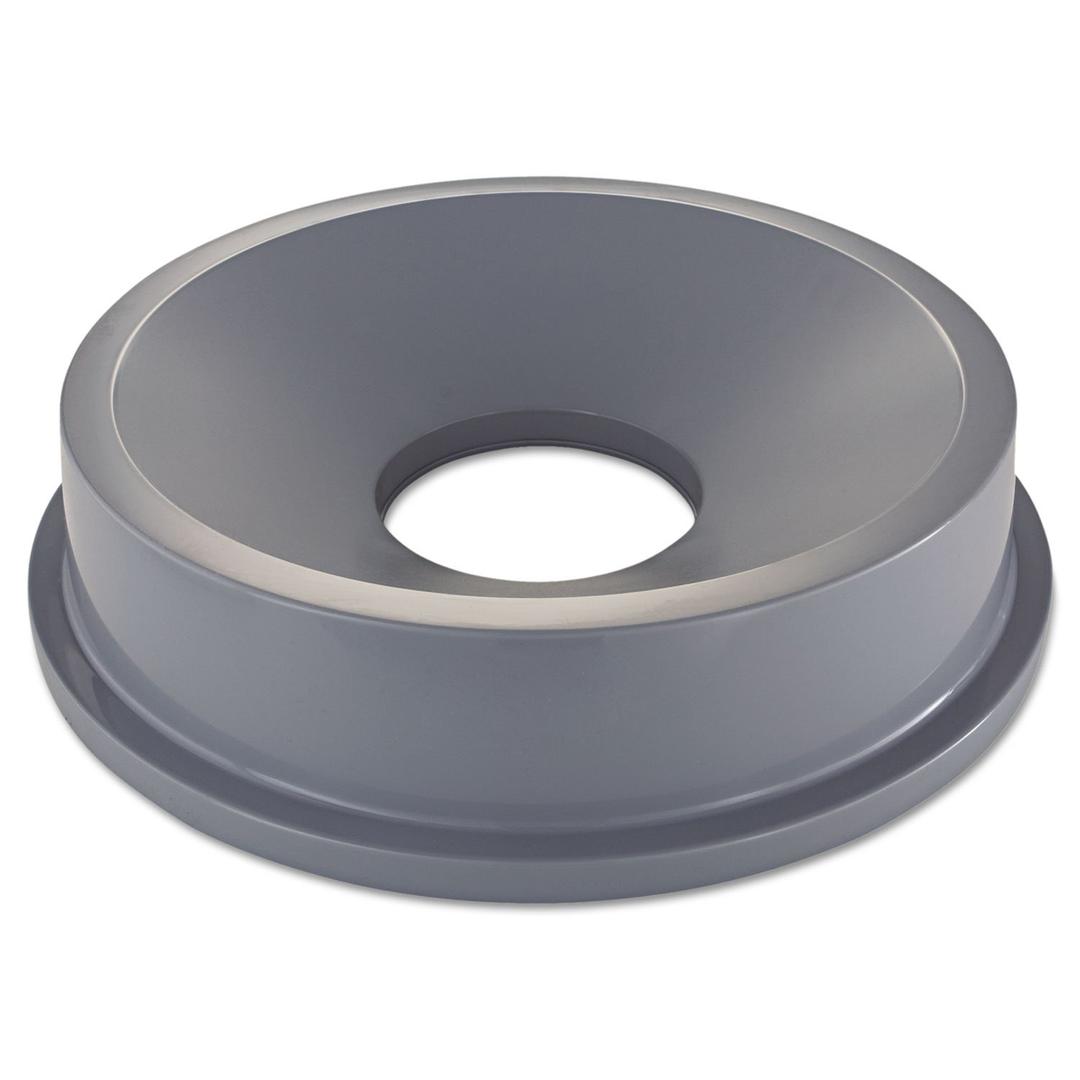 Rubbermaid Commercial Products Trash Can Funnel Top/Lid 32-Gallon Gray Hands-Free Disposable Compatible with The Rubbermaid 32-Gallon Garbage Bins for Indoor/Outdoor/Garage