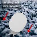 Case Cover Compatible with Baseus Bowie MC1 Pro, Ziseyoru Soft Silicone Protective Skin for Baseus Bowie MC1 Pro Earbuds with Accessories Bling Keychain for Women Girl (White)