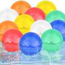 Peekoal Reusable Water Balloons,12pcs Latex-Free Silicone Water Balloons,Water Bomb Refillable for Water Games Outdoor Summer Fun Party