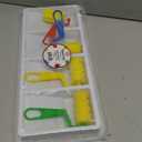 Hygloss Kids Paint Roller Set - 4 Unique Foam Rollers for Creative Designs, Includes Paint Tray - Fun Paint Sponges for Kids & Toddlers - Ideal Painting Kit with Paint Brush Set