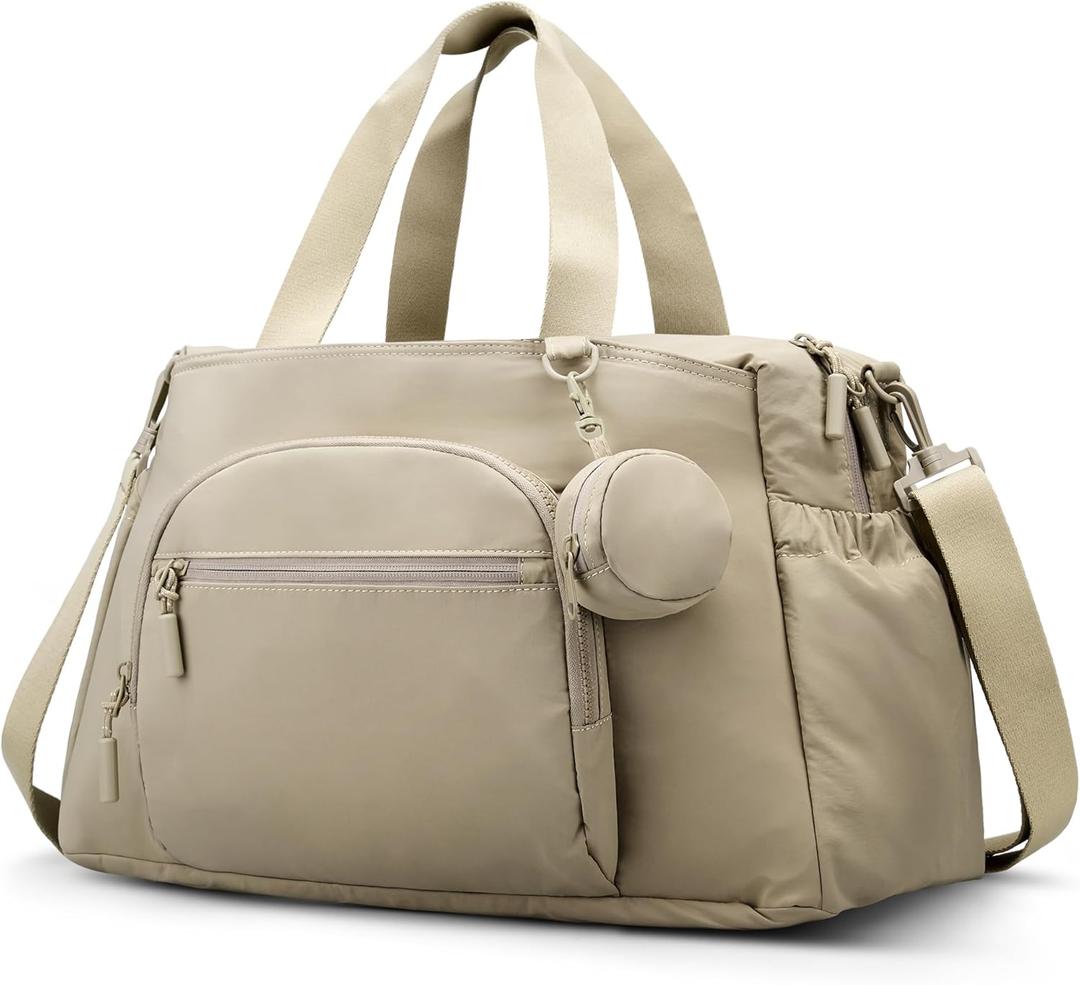 VONAL Diaper Bag Tote, Large 24L Diaper Bags Waterproof Hospital Bag for Labor Delivery, Travel Diaper Tote Baby Bag (Grey)