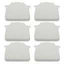 Shinnwa Kitchen Chair Cushions Set of 5, Non-Slip Dining Chair Cushions with Ties and Machine Washable Cover, 5 Pack, 17 x 16.5 x 2in, Off White