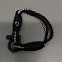 Durable Twisted Rope Mens Bracelet with Shackle | Elegant Re-Made Nautical Style | 5 Rope Colors, 2 Shackle Colors, 7 75 inch, paracord Stainless Steel