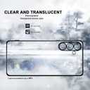 2 x for Samsung Galaxy S25 Case [Electroplating Protective] [Non-Yellowing Clear] Metallic Luster Soft Super Thin TPU Anti-Fall for Galaxy S25,(Black)