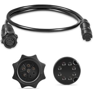  000-14068-001 7-Pin Transducer to Fish finder and Chartplotter Adapter Cable Fits for Lowrance Hook/Reveal & Cruise