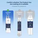 GLACIER FRESH EDR1RXD1 Refrigerator Water Filter Compatible with W10295370A, EDR1RXD1, WHR1RXD1, KAD1RXD1, Filter 1, W10295370, P4RFWB, P8RFWB2L, 46-9930, 46-9081 Refrigerator Water Filter 2 Pack