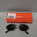 livho 2025 Trendy Oval Sunglasses - Stylish Polarized Shades for Everyday - Retro Metal Frames