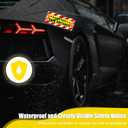 2 x 4 Pack Magnet Car Bumper Sticker | Please Keep A Safe Distance| New Drivers Sticker Safety Warning, Magnetic Reflective Driver Bumper Sticker for Car Bumper Truck Window Auto Vehicles