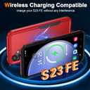 4 x Oterkin Samsung Galaxy S23 FE 5G Case [3 in 1] With [2Pcs Tempered Glass Screen Protector] [10FT Military Grade Defense] [Heavy Duty Protection] (Red)