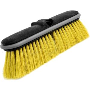 DOCA Scrub Brush Attachment for Long Handle Extension Pole - Outdoor Broom and Scrubbing Brush for House Floor, Deck, Patio, Car - Medium Brush (Head Only - No Pole)