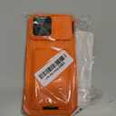 SSLOTSCASE for iPhone 17 Pro Max Case with Card Holder & Camera Stand & Kickstand & Slide Camera Lens Cover & Wallet, Military-Grade Heavy Duty Phone Case Cover for iPhone 17 Pro Max 6.9'', Orange