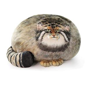 Sew Butiful Steppe Cat Plush 30cm/12inch Pallas Cat Stuffed Animal, Cute Plushies for Girls, Soft Plush Pillow, Throw Pillow Doll Decoration Doll Birthday Gift for Kids Boys Party
