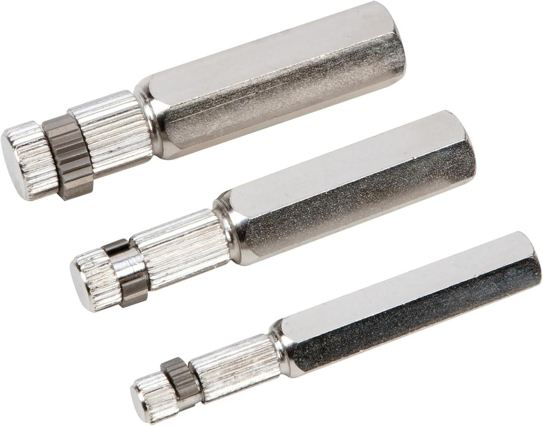 Performance Tool W83204 3 Piece Set, Hardened Steel Construction, Broken Pipe Extractor, Government-Compliant, 3/8-inch, -inch, and -inch Pipe Capacities