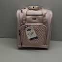 Coolife Luggage Carry On Luggage Underseat Luggage Suitcase Softside Wheeled Luggage Lightweight Rolling Travel Bag Underseater (Pink, Carry-On 16-Inch)