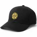 melin Odysea Rope Bulls Icon Hydro, Black, Trucker and Rope Hat, Performance Hat for Men & Women, Water-Resistant Fitted Baseball Cap, Medium-Large