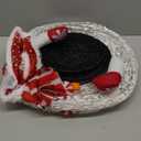 42-inch Snowman Outdoor Christmas Decoration, Lighted Collapsible Snowman with Red Scarf and Vest and Top Hat, Pre-Lit Pop Up Snowman for Outside/Indoor Yard -3FT