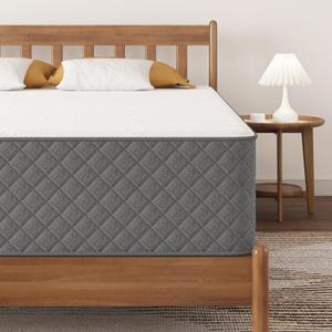 PurrJoys Full Mattress, 12 Inch Cooling-Gel Memory Foam and Pocket Spring Hybrid Mattress, Full Size Mattress in a Box, CertiPUR-US Certified, Medium Firm, Double Mattress