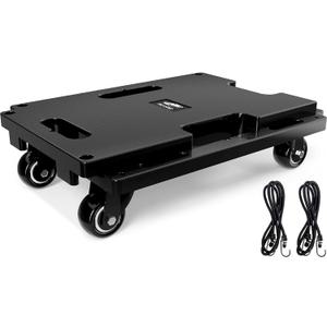 Ronlap Furniture Moving Dolly 4 Wheels Heavy Duty Small Flat Dolly Cart with Wheels Interlocking Furniture Movers Dollies for Moving, 440 Lbs Capacity, 1 Pack, Black