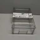 Isaac Jacobs Medium Stackable Organizer Drawer (12.5” x 8.3” x 4.1”), Clear Plastic Storage Box, Pull-Out Bin, Home, Office, Closet & Shoe Organization, BPA-Free, Food/Fridge/Freezer Safe (Medium)