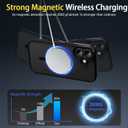 PinLiSheng Magnetic for iPhone 17 Case with 1 Screen Protector [Mil-Grade Drop Protection] [Compatible with ] Shockproof Slim Transparent Protective Phone Case, Clear Black
