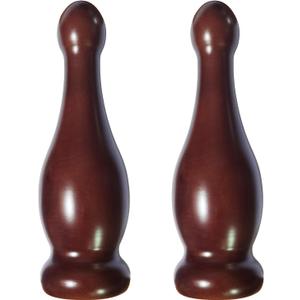 Wood Bedpost Finials Decorative Newel Post Cap Bed Post Finial for Bed Rod Topper Wooden Finial Cap, Classic Dark Brown Cap for Bedpost (Walnut 8.5 inch)