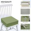 Eiury Toddler Booster Seat Dining Table Kitchen Chair, Waterproof Anti-Scratch PU Cushion, Non-Slip Bottom, Adjustable Buckle Straps, Easy Clean Portable Seat Cushion (Green)
