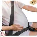 Maternity Seat Belt Adjuster with Soft Shoulder Pads  Comfort Support Cover for Pregnant Women or Injured Passengers  Black Universal Fit for Cars
