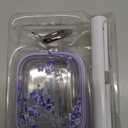 Inesore for AirPods Pro 3 Case 2025 with Lock, for Women Girly Floral Clear Case Compatible with Apple Airpods Pro 3rd Generation Cover, with Phone Stand,Keychain & Cleaner Kit -Purple Flower