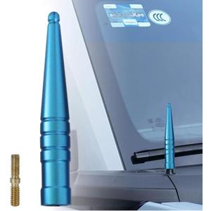 2 x Car Truck Bullet Antenna,Replacement Car Aluminum Antenna Compatible with Ford Bronco 2021 2022 & Dodge Ram 1500 1997-2023for Ram 1500 Accessories (Blue)