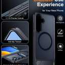 Temdan Magnetic for Samsung Galaxy S25 Case, [Innovate Stand][Military Grade Drop Protection][Non Slip][Translucent Matte] Shockproof Phone Case for Galaxy S25 6.2" 2025 -Black | Magnetic, Innovate Stand, Non Slip, Translucent Matte, Shockproof