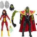 Marvel Legends Series Skrull Queen and Super-Skrull, Avengers 60th Anniversary Collectible 6 Inch Action Figures, 9 Accessories