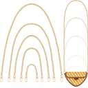 shynek Gold Purse Chain, 5PCS Crossbody Chain Strap, Gold Belt Chain, Chain Replacement Accessories, Purse Extender Strap for Crossbody Bags, Purses, Handbags (5 Sizes) (Assorted Sizes (Inches))
