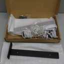 Shelf Brackets Heavy Duty, 5mm Thick Rustic Shelf Brackets for Custom Wood Shelves, 12 Inch Solid Steel Black Shelf Brackets with Hardware Needed (6Pcs)