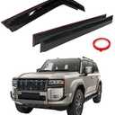AUXKO Window Rain Guard for Toyota Land Cruiser Prado J250 LC250 & Lexus GX550 2024 2025 Outside Tape-On Shatterproof Sun Smoke Guard Vent Visor Side Wind Deflectors Accessories for Landcruiser Prado