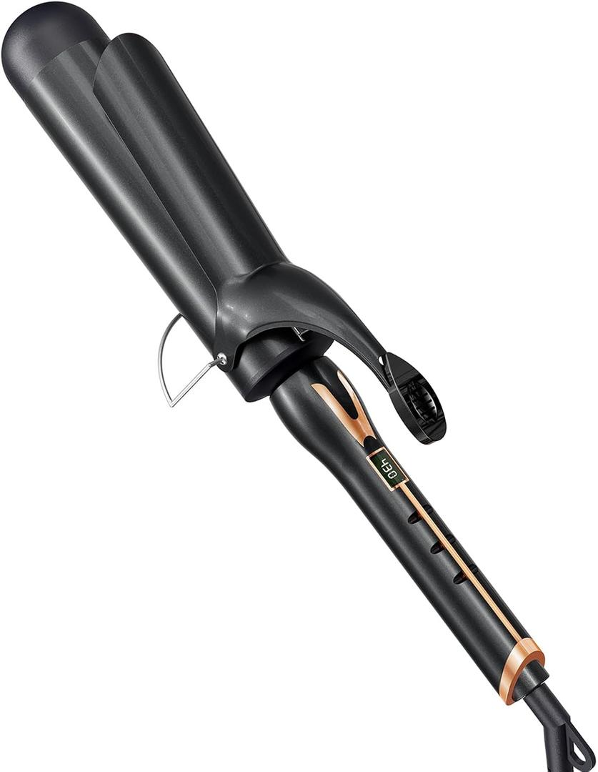 2 Inch Curling Iron for Long Hair Loose Curls, 14 Heat Settings Large Barrel Curling Iron, Ceramic Curling Iron 2 Inch Barrel with Argan Oil Infused, Big Barrel Curling Iron