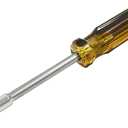Biaungdo 10mm Socket Wrench Screwdriver, Hex Socket Wrench High-Carbon Steel Hexagon Nut Driver Non-Magnetic Tip Hex Nut Screwdriver Hand Tool for Repairs(Plastic Handle)