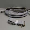 Bum Bags for Women Crossbody,Spacious Nylon Crossbody Bag Trendy Checkered Purse Shoulder Bag 2025 (Light Grey)