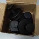 Ninth Five Shower Suction Cup Hooks, Heavy Duty Bathroom Wall Hooks for Towels, Robes, Loofahs, Removable Metal Hook for Tile Glass Mirror, No Drill(4 Pack, Black)