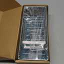 Cisily Sink Caddy Sponge Holder for Kitchen, 304 Stainless Steel Rustproof, Kitchen Sink Caddy with High Brush Holder, Dish Sponge Organizer with Divider(Silver) (9.25)