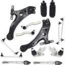 LABLT 14pc Front Lower Control Arm Tie Rods Replacement for 2007 2008 2009 2010 2011 Toyota Camry RK620334 SRK620334 RK620333 SRK620333 GES80603 MES80603 MES80602