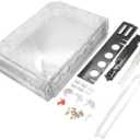 Full Housing Case Cover Shell with Buttons Replacement for Wii Console (Clear)