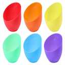 CHGCRAFT 6 Pcs 6 Color Plastic Lamp Shade Replacement Horseshoe Lampshade 42mm Hole Replacement Lamp Covers for LED Stand-up Lamps 3.6 Inch/91 mm Inner Diameter