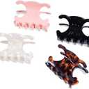 Premium durable acetate butterfly hair clips, 2 Pack. Medium Size Acetate Hair Claw Clips with Secure Hold,Perfect for Updos(2.76 x 1.66 in)