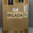 MILADA Large Cat Carrier for 2 Cats, Soft Big Pet Carrier with Wheels, Double Cat Carrier on Wheels, Rolling Pet Carrier for Travel Hiking Shopping and Camping Not for Air Travel, Blue