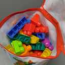 MEGA BLOKS First Builders Toddler Blocks Toys Set, Big Building Bag with 80 Pieces and Storage, Blue, Ages 1+ Years