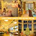 JMEXSUSS 400 LED Christmas Lights Indoor Outdoor, 132 ft Warm White String Lights Plug in with Remote, 8 Modes Twinkle Christmas Tree Lights for Bedroom Outside Patio Home Party Xmas Holiday Decor