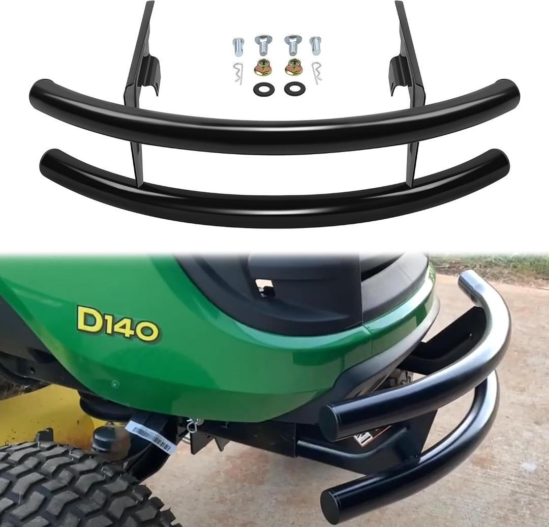 JY PERFORMANCE Front Bumper Guard Compatible with John Deere 100 Series 102 115 125 135 145 155C 190C D100 D110 D120 Lawn Tractor Brush Guard