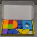 Pairez Toys Magnetic Building Blocks, Large Magnetic Stacking Blocks for Toddlers, 1.65 Inch 3D Magnet Cubes & Multiple Shapes, Montessori & Sensory Toys for Kids Ages 1-3 (15PCS)