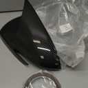 Rear View Mirror Cover, for Hyundai Elantra 2017 2018 2019 2020 - Carbon Fiber Turn Signal Housing Cover Accessories(with Turn Signal Cutout)