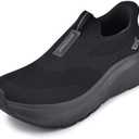 JACKSHIBO Mens Slip in Free up Hands Shoes Wide Toe Box Arch Support Orthopedic Walking Sneakers Cushioned Thick Zero Drop Sole Metatarsal Pads (10.5 Wide)